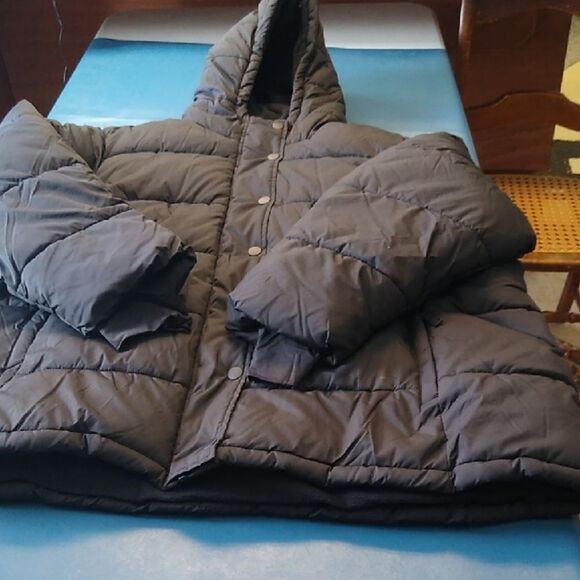 NWT Winter Black Puffer Jacket Women's 4X Comfy - Picture 1 of 6